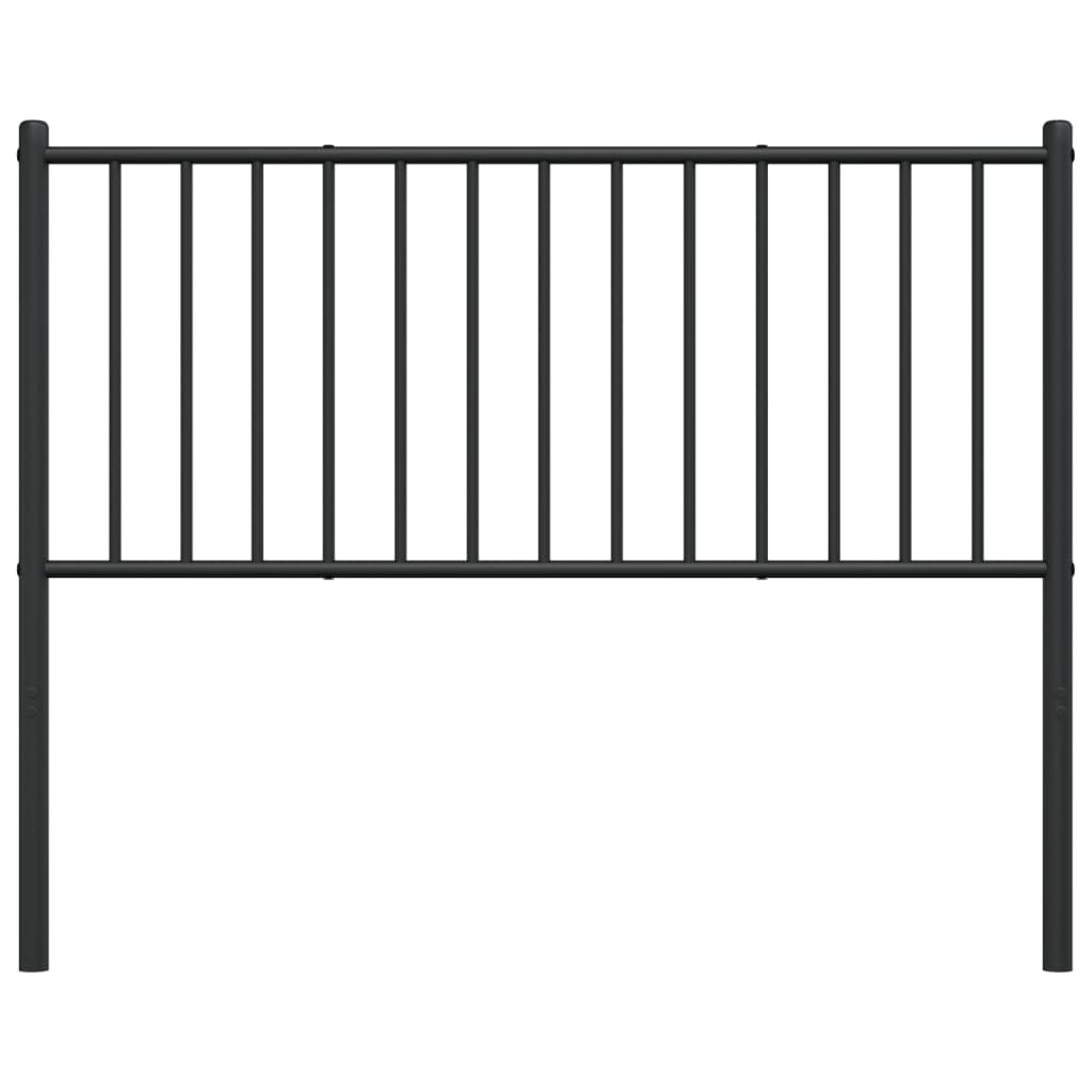 Metal Headboard Black 107 cm