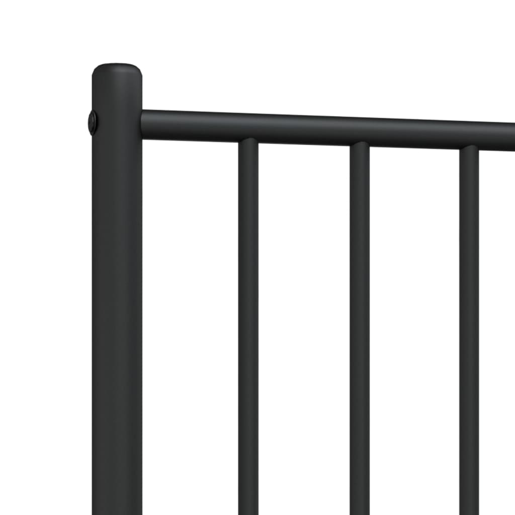 Metal Headboard Black 107 cm