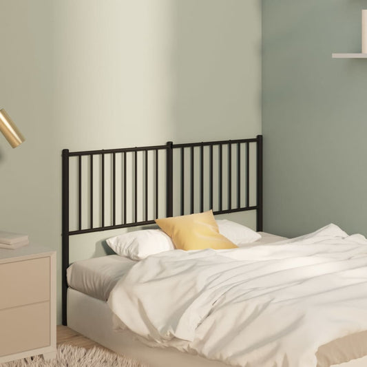 Metal Headboard Black 137 cm