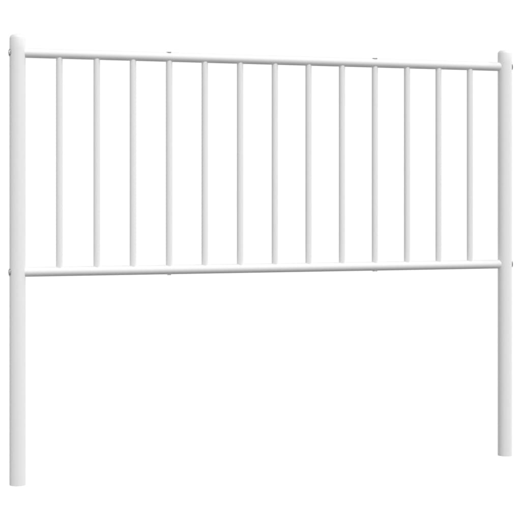 Metal Headboard White 107 cm