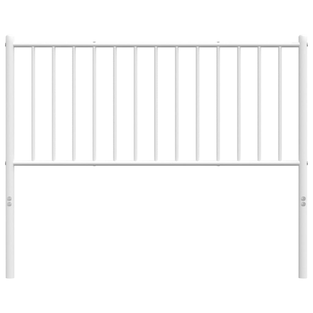 Metal Headboard White 107 cm