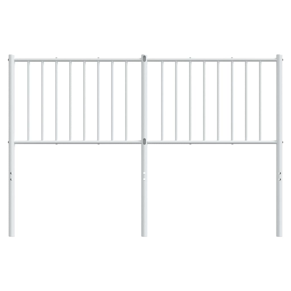 Metal Headboard White 137 cm