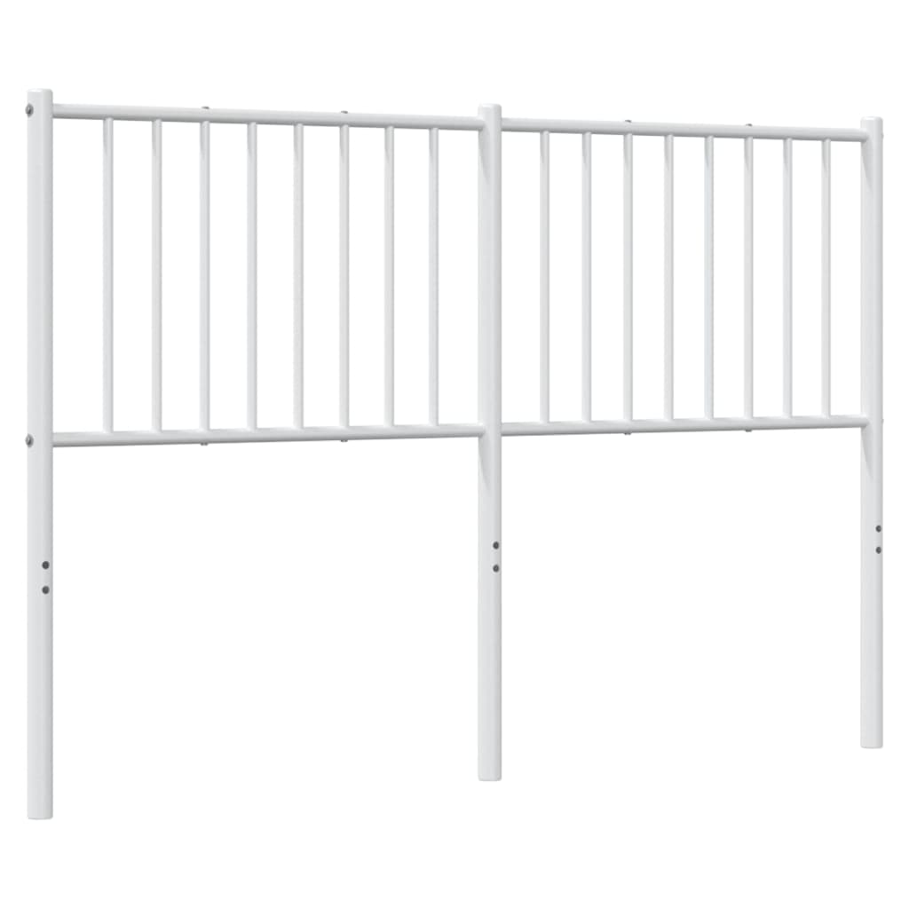 Metal Headboard White 137 cm