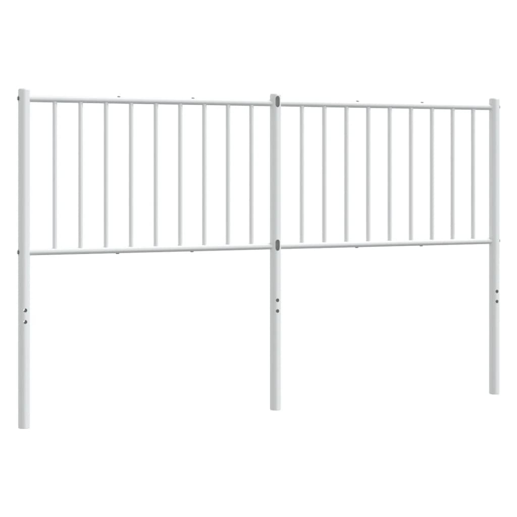 Metal Headboard White 152 cm