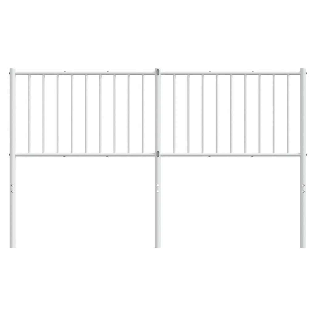 Metal Headboard White 152 cm