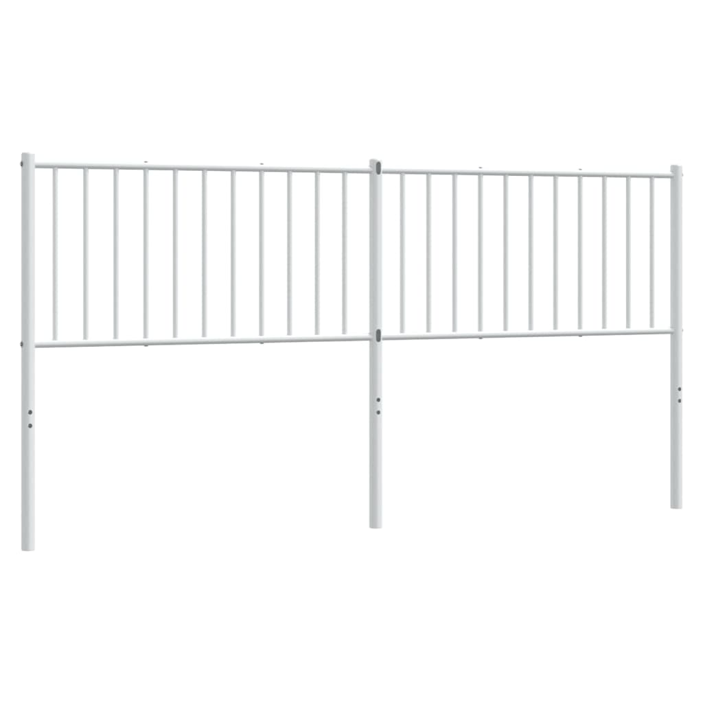 Metal Headboard White 183 cm