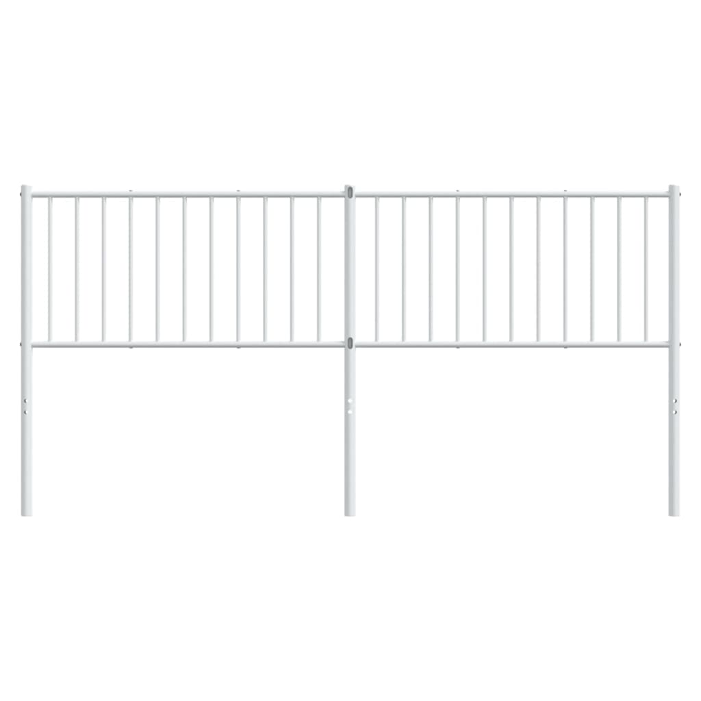 Metal Headboard White 183 cm