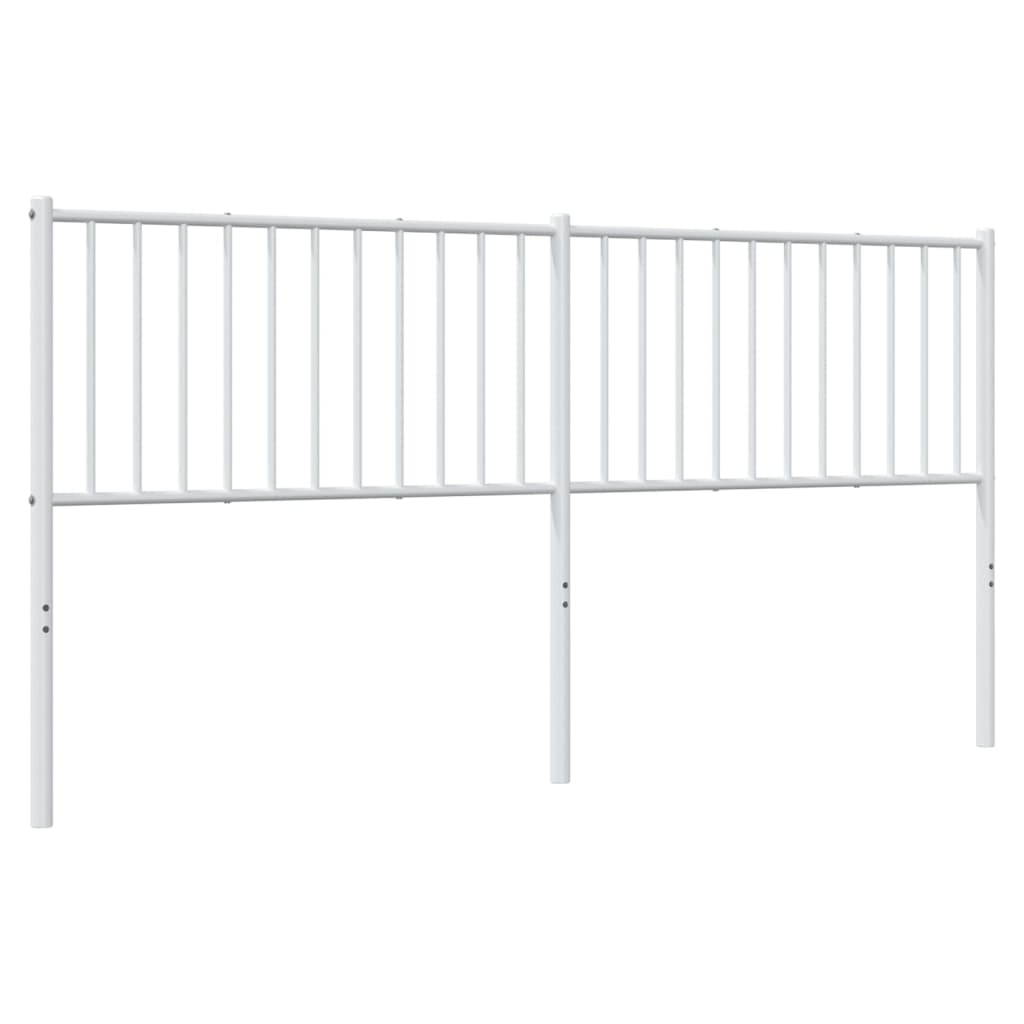 Metal Headboard White 183 cm