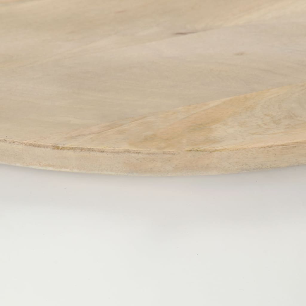 Coffee Table White 51x51x27 cm Solid Wood Mango