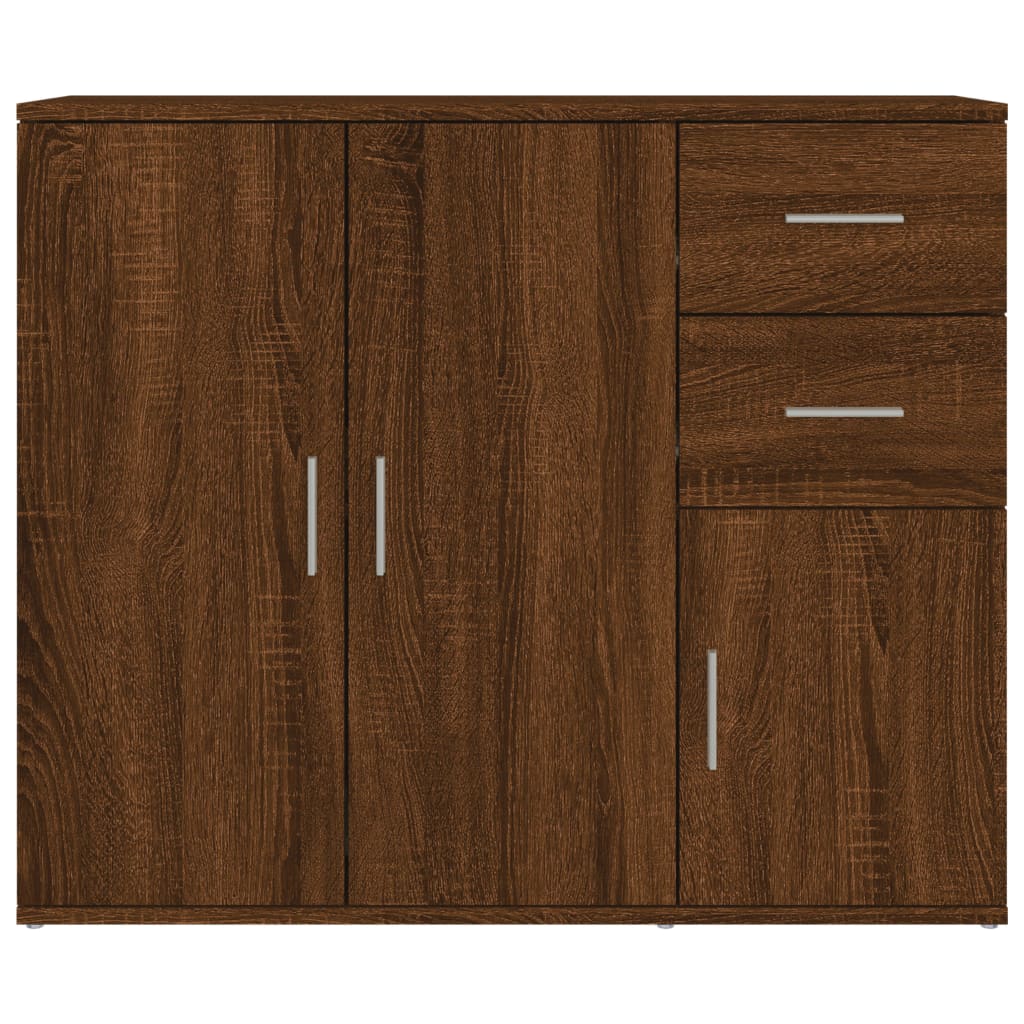 Sideboard Brown Oak 91x29.5x75 cm Engineered Wood