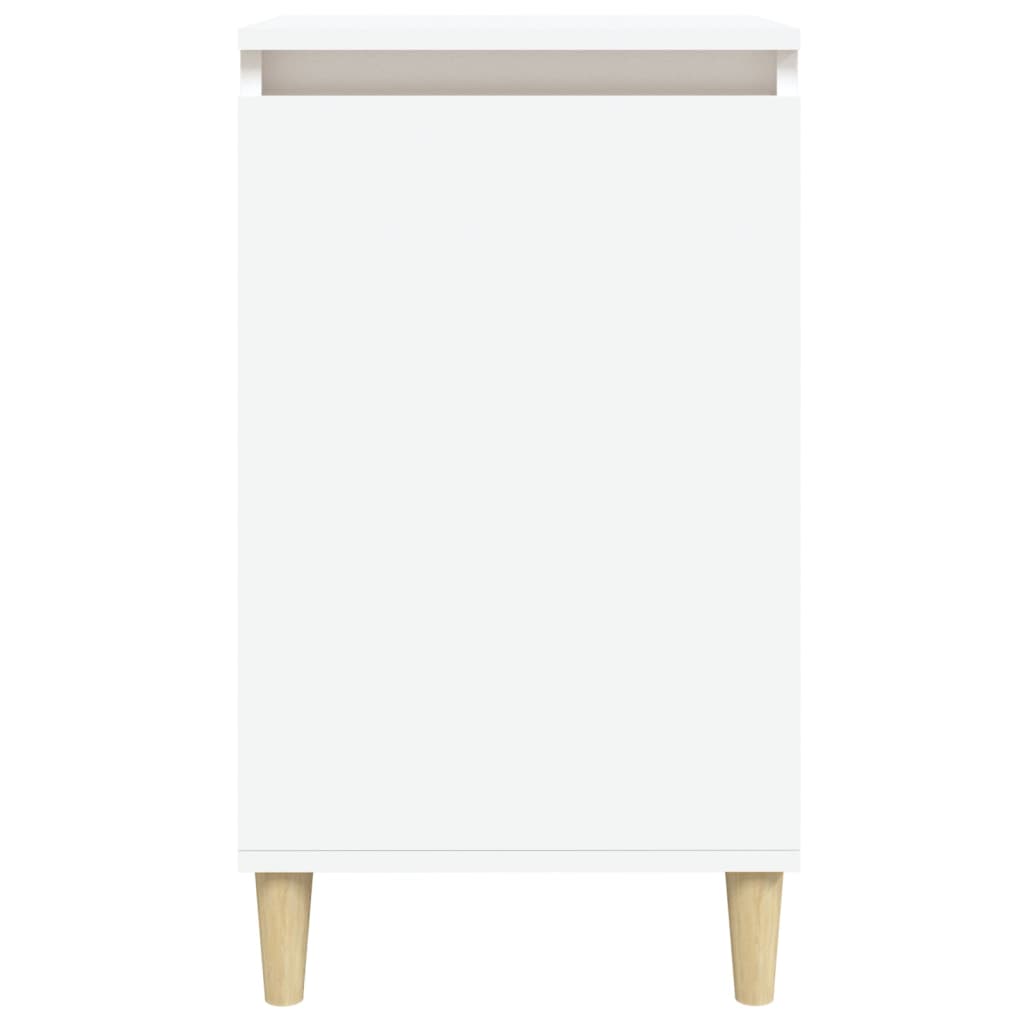 Bedside Cabinet White 40x35x70 cm Engineered Wood