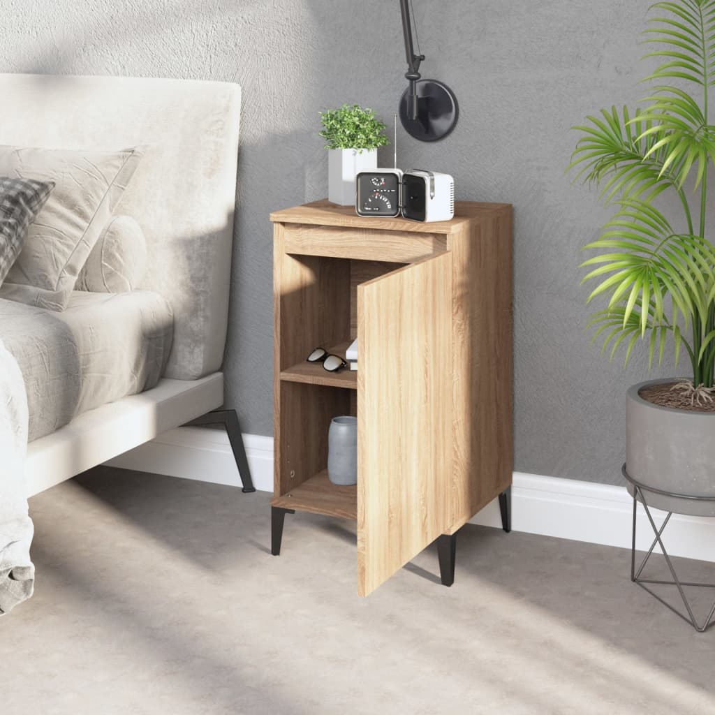 Bedside Cabinets 2 pcs Sonoma Oak 40x35x70 cm Engineered Wood