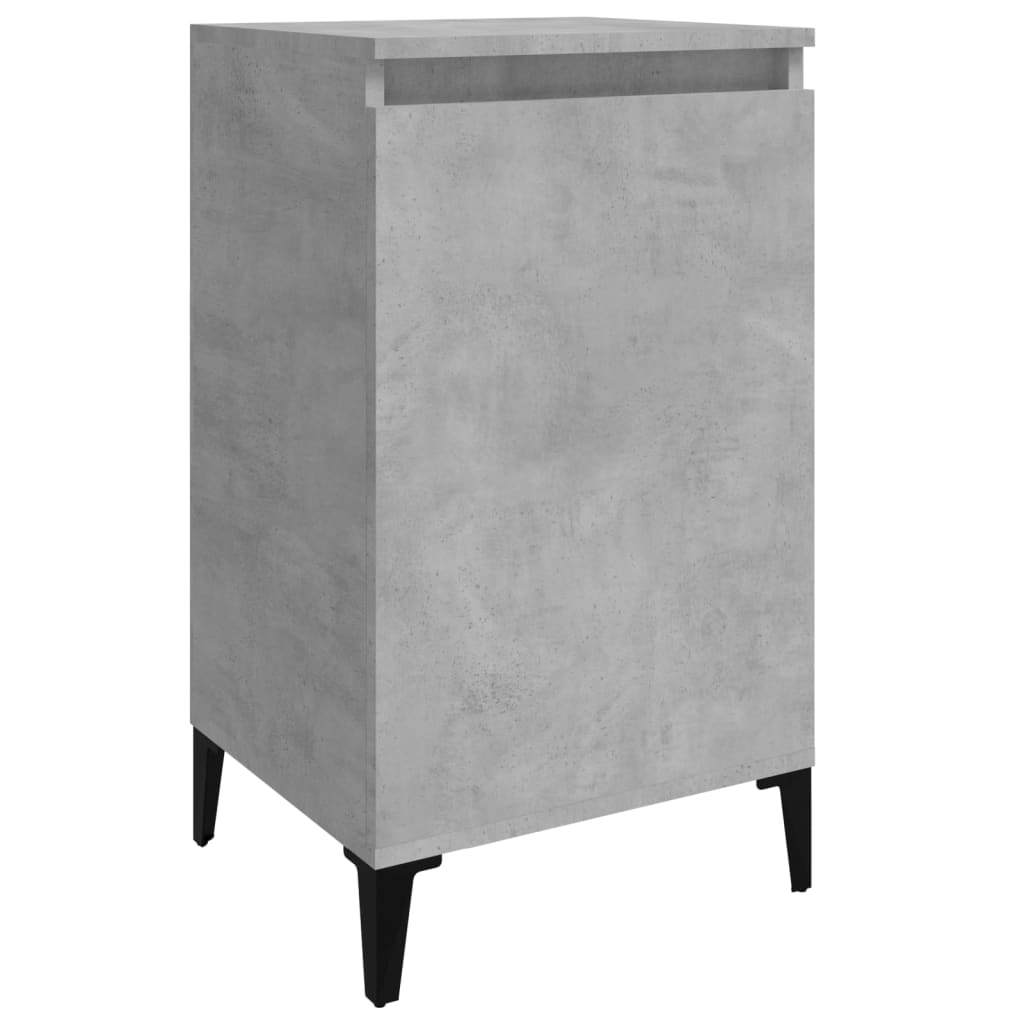 Bedside Cabinet Concrete Grey 40x35x70 cm Engineered Wood