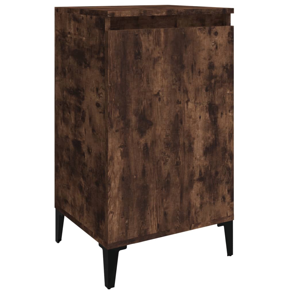 Bedside Cabinet Smoked Oak 40x35x70 cm Engineered Wood