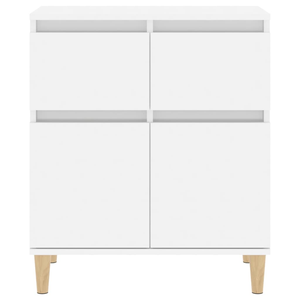 Sideboard High Gloss White 60x35x70 cm Engineered Wood