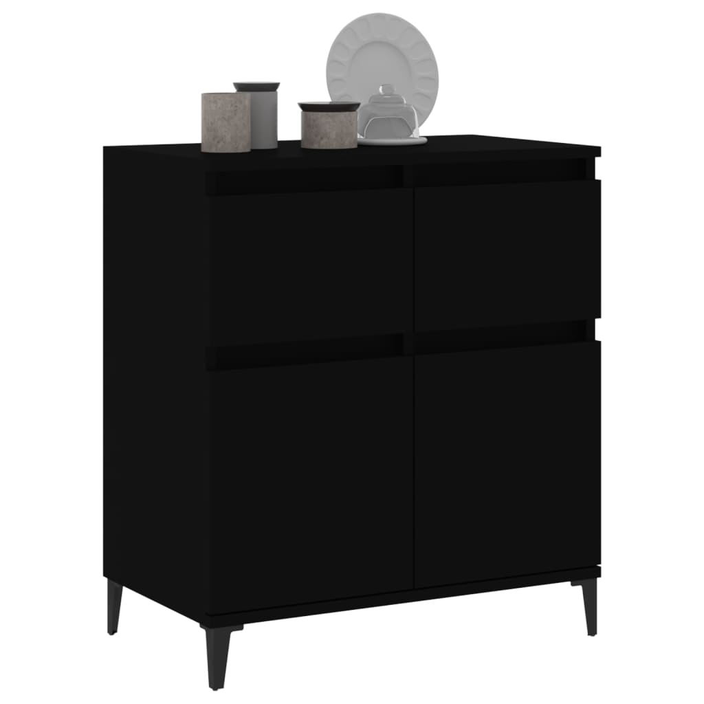 Sideboard Black 60x35x70 cm Engineered Wood