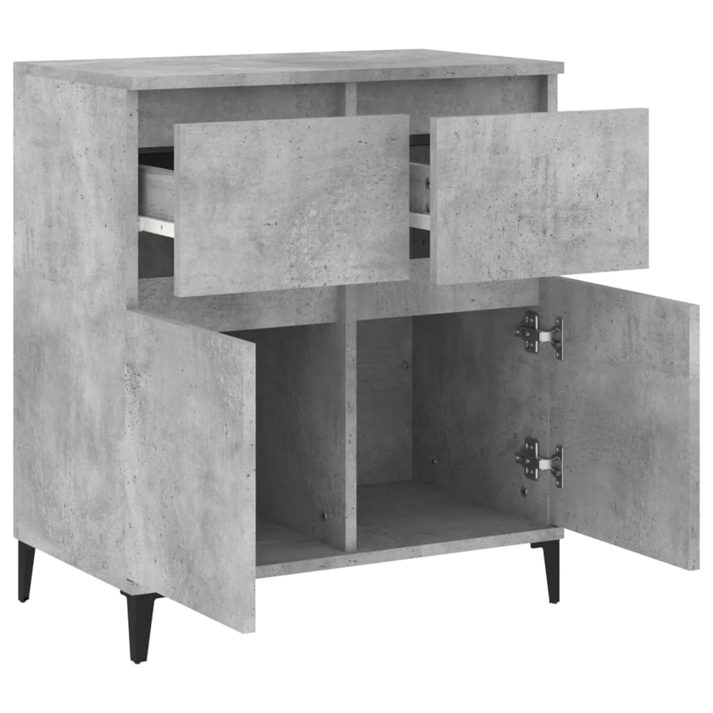 Sideboard Concrete Grey 60x35x70 cm Engineered Wood