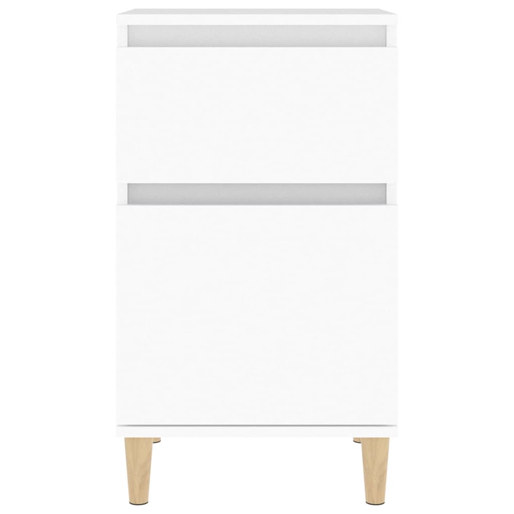 Bedside Cabinet White 40x35x70 cm