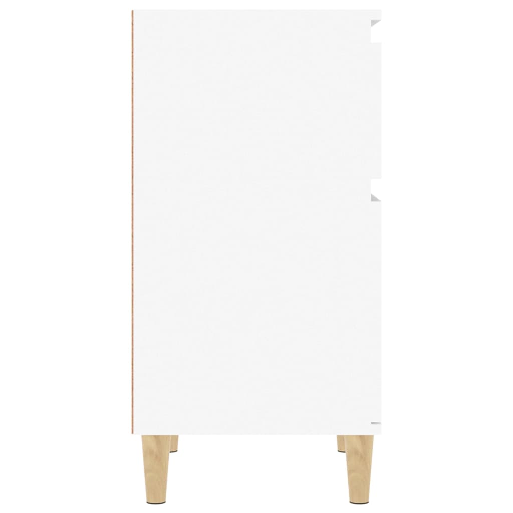 Bedside Cabinet White 40x35x70 cm