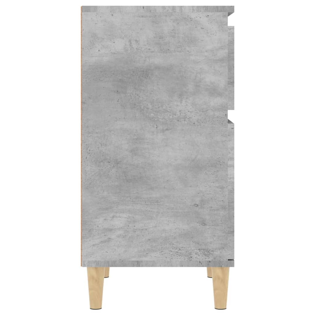 Bedside Cabinet Concrete Grey 40x35x70 cm