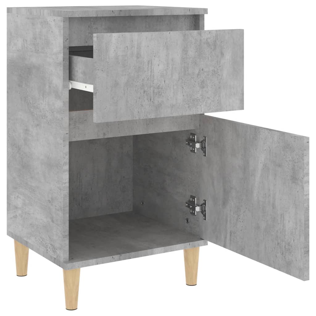 Bedside Cabinets 2 pcs Concrete Grey 40x35x70 cm