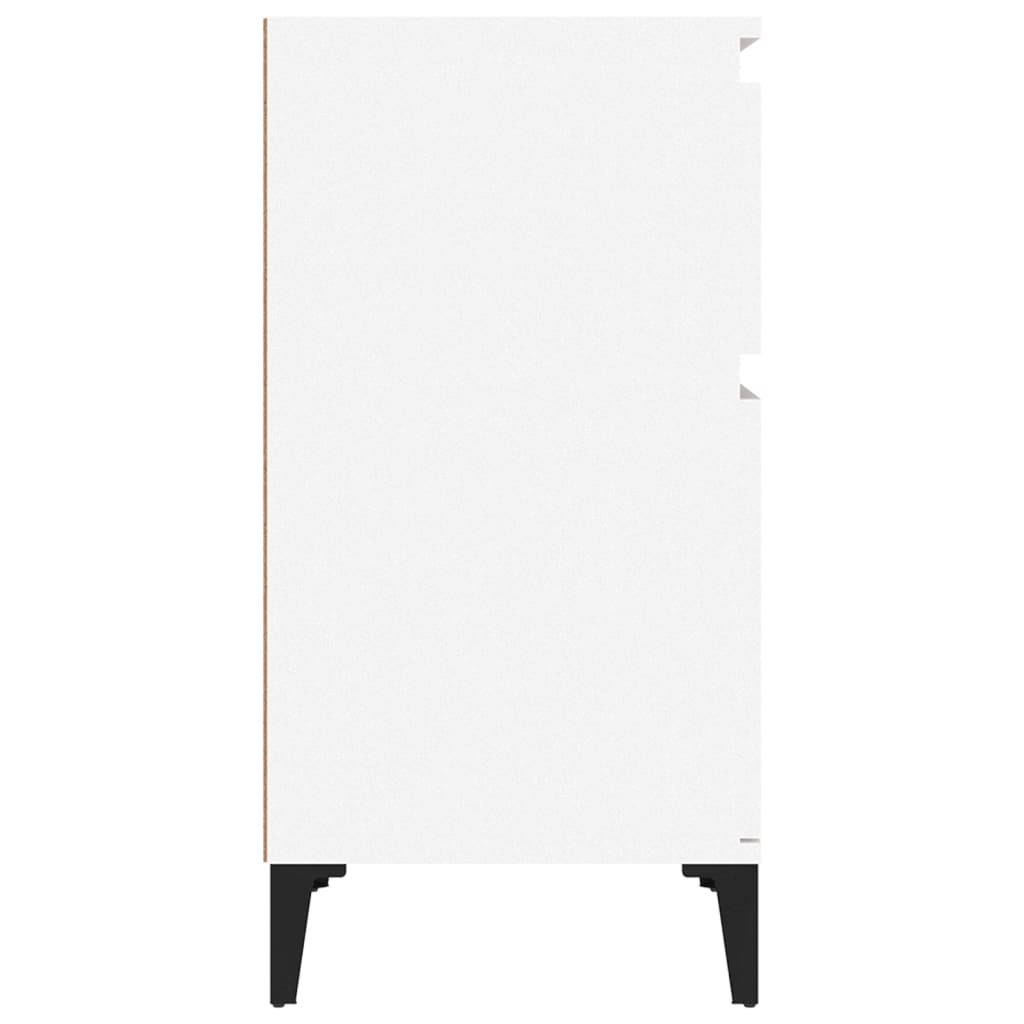 Bedside Cabinet White 40x35x70 cm