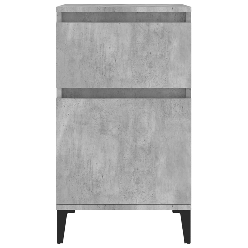 Bedside Cabinet Concrete Grey 40x35x70 cm