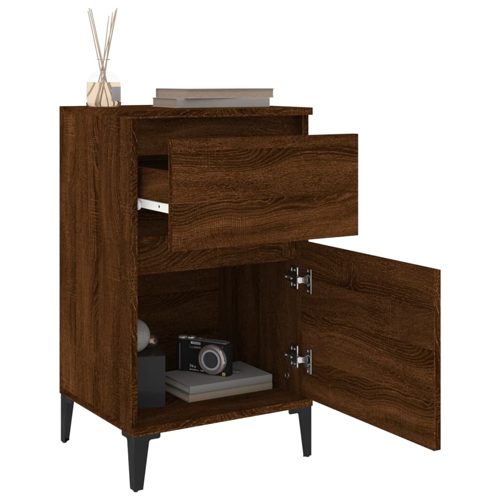 Bedside Cabinets 2 pcs Brown Oak 40x35x70 cm