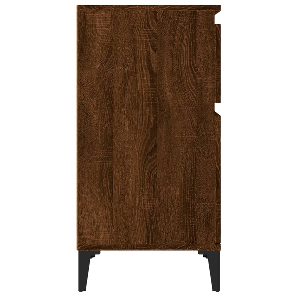 Bedside Cabinets 2 pcs Brown Oak 40x35x70 cm