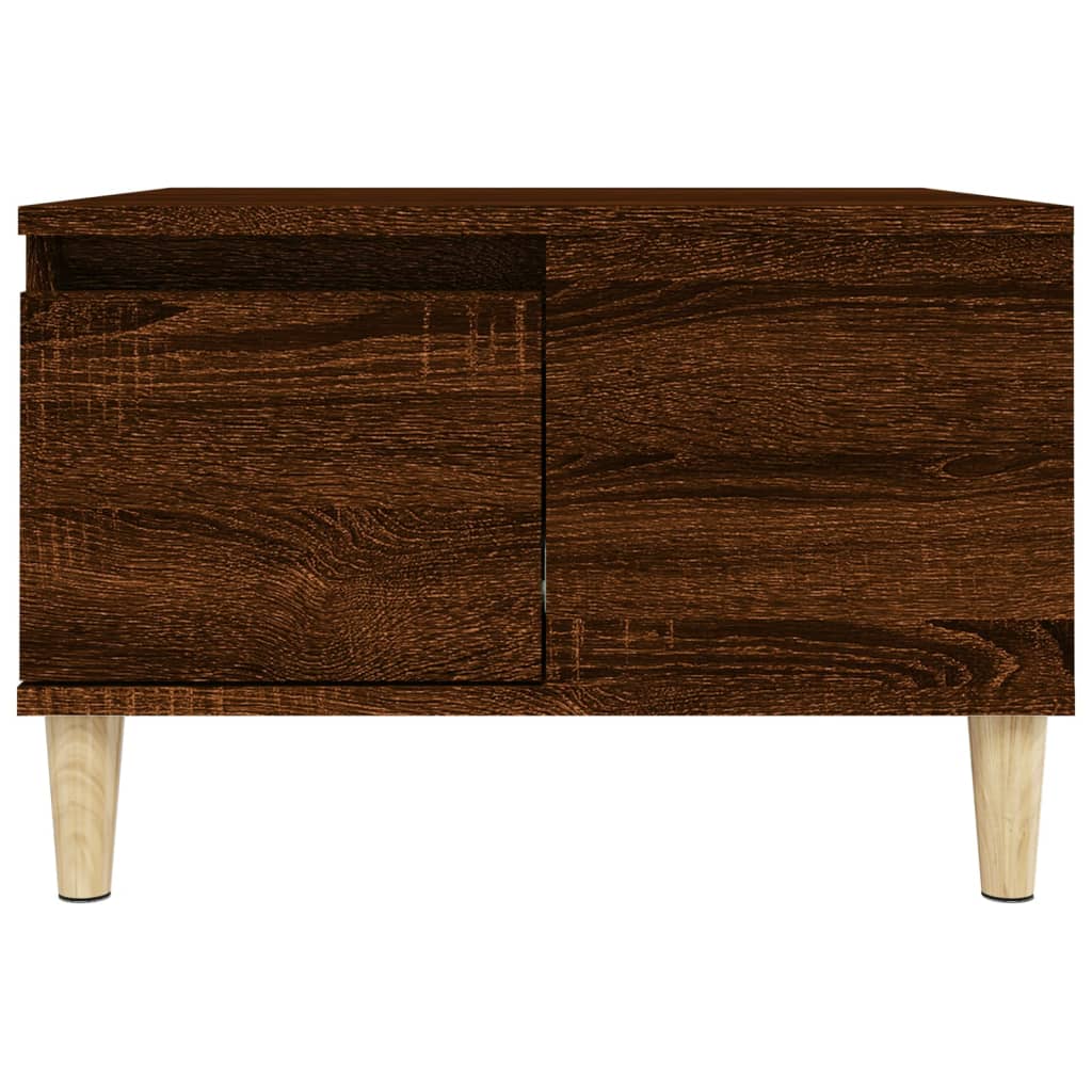 Coffee Table Brown Oak 55x55x36.5 cm Engineered Wood