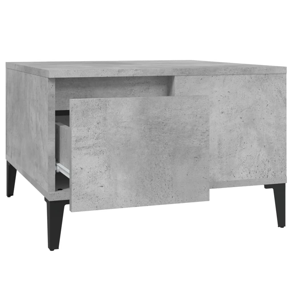 Coffee Table Concrete Grey 55x55x36.5 cm Engineered Wood