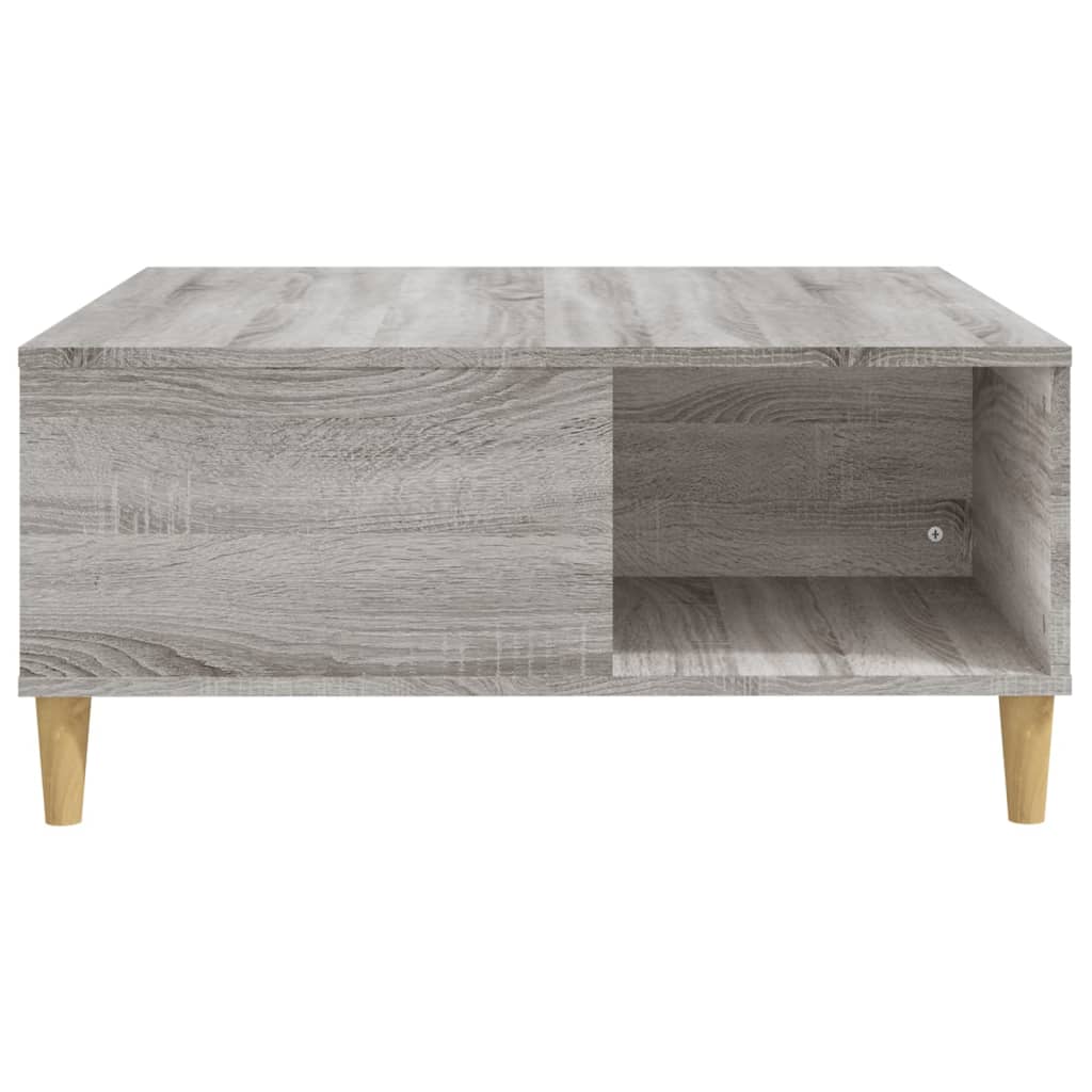 Coffee Table Grey Sonoma 80x80x36.5 cm Engineered Wood