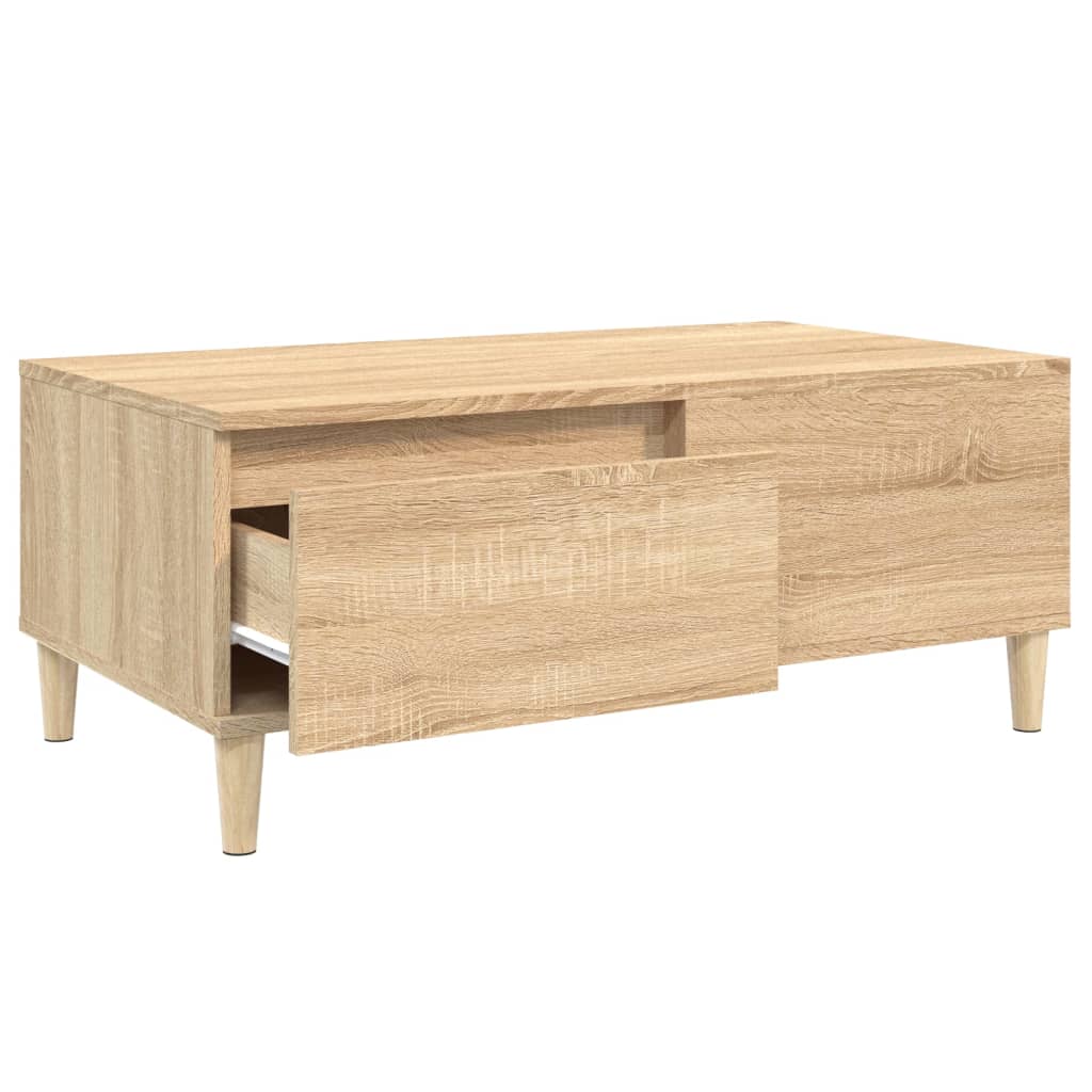 Coffee Table Sonoma Oak 90x50x36.5 cm Engineered Wood