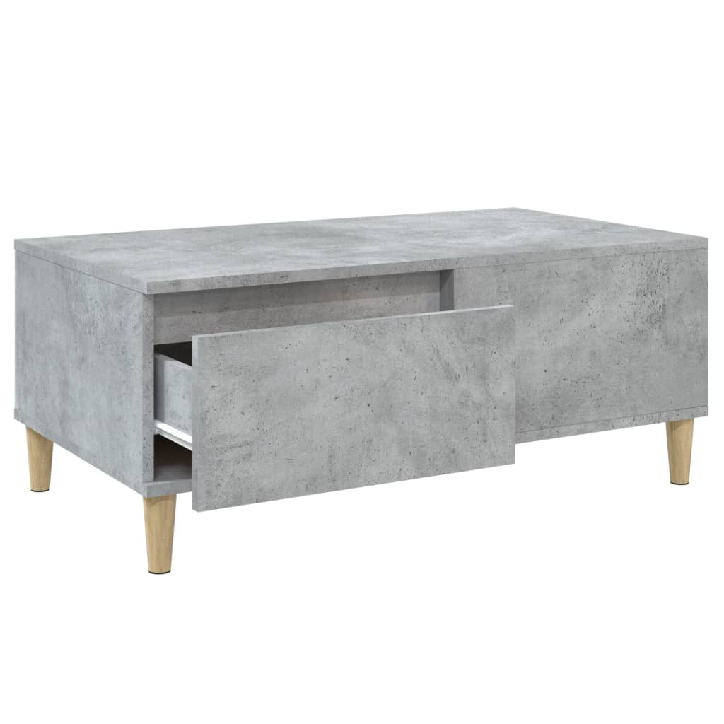 Coffee Table Concrete Grey 90x50x36.5 cm Engineered Wood