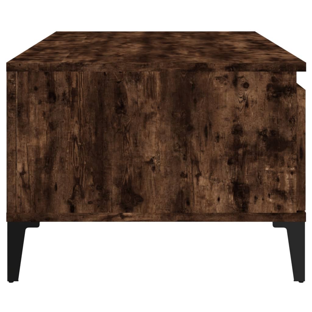 Coffee Table Smoked Oak 90x50x36.5 cm Engineered Wood