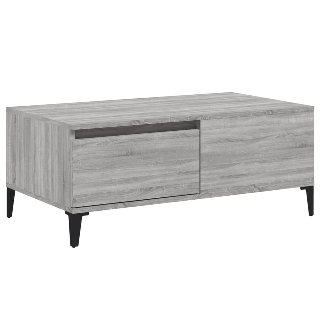 Coffee Table Grey Sonoma 90x50x36.5 cm Engineered Wood