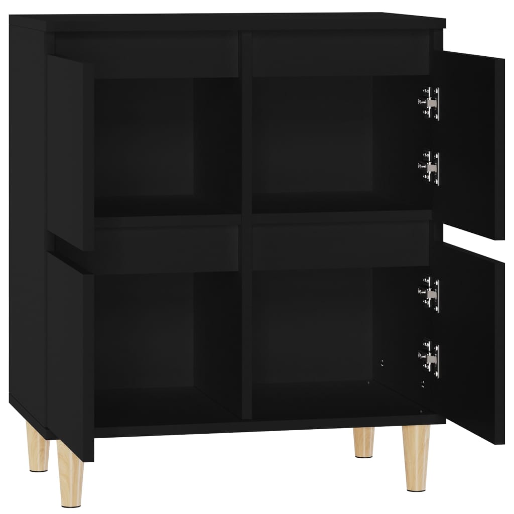 Sideboard Black 60x35x70 cm Engineered Wood