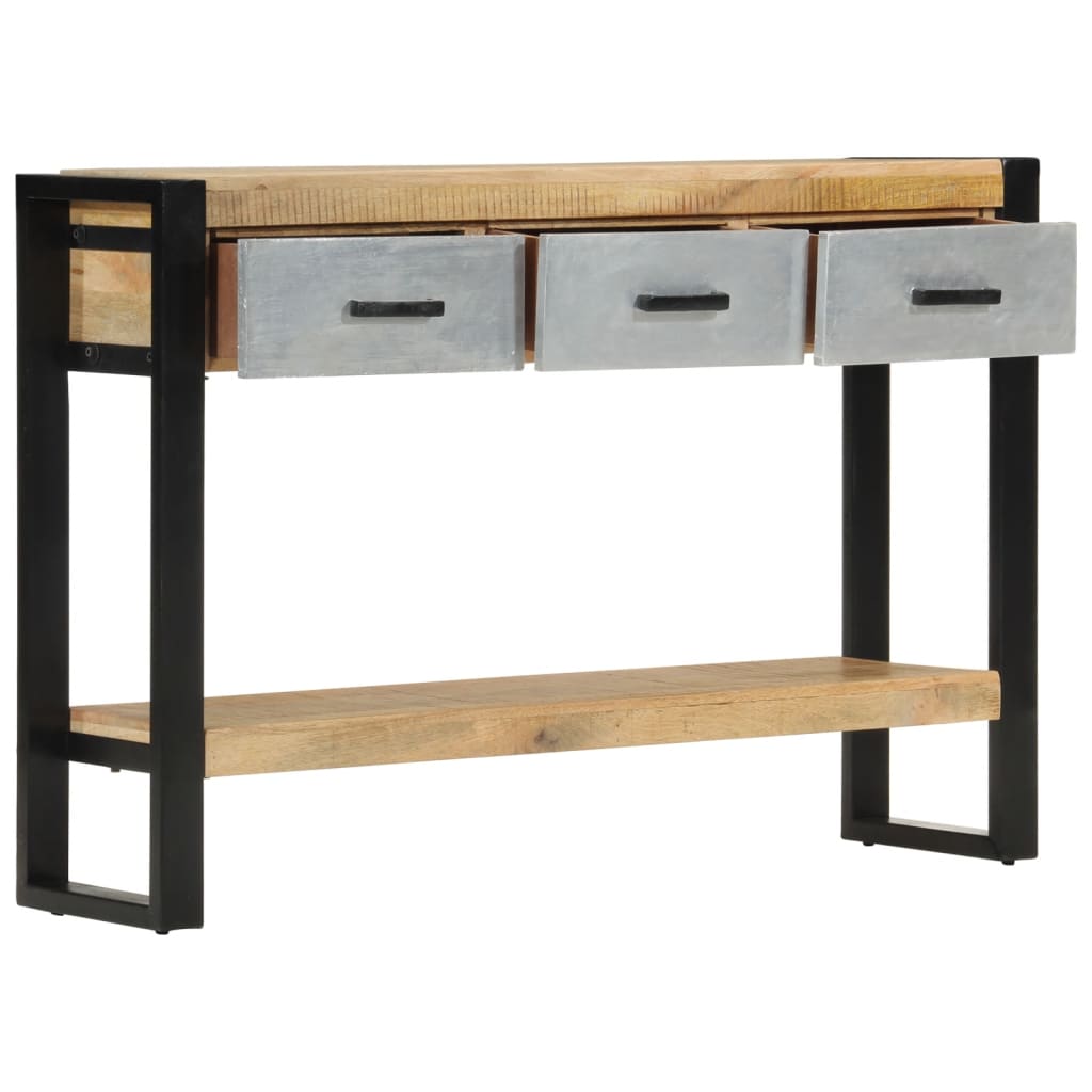 Console Table 110x30x76 cm Solid Rough Wood Mango