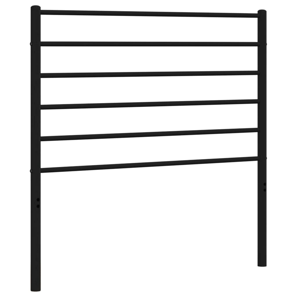 Metal Headboard Black 107 cm