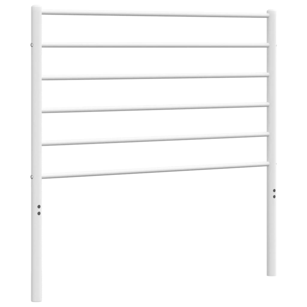 Metal Headboard White 107 cm