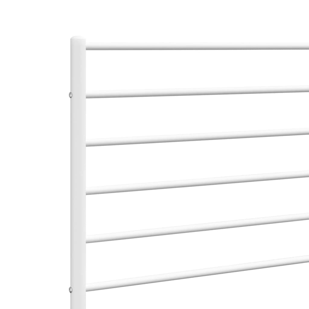 Metal Headboard White 107 cm