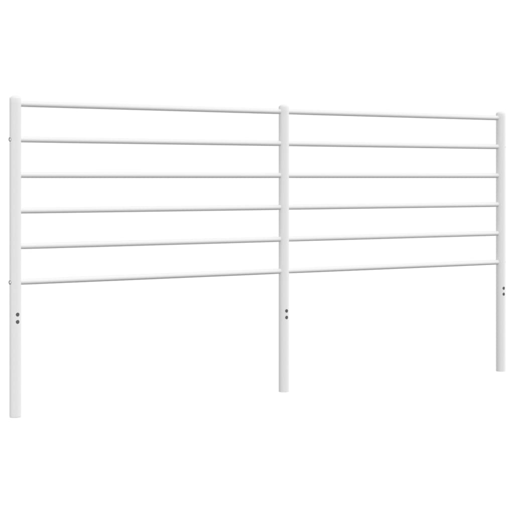 Metal Headboard White 183 cm