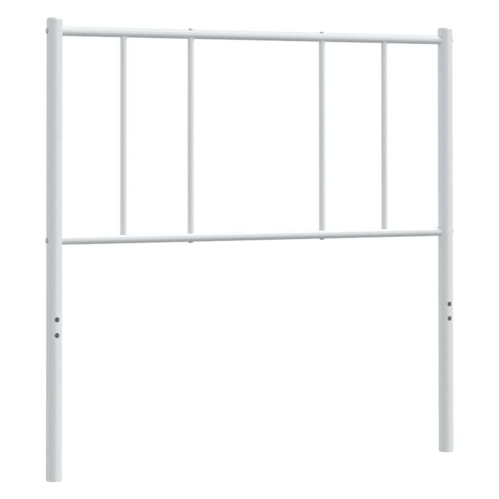 Metal Headboard White 107 cm