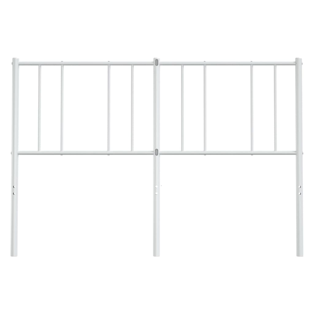 Metal Headboard White 137 cm