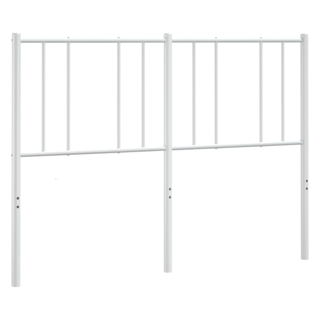 Metal Headboard White 137 cm