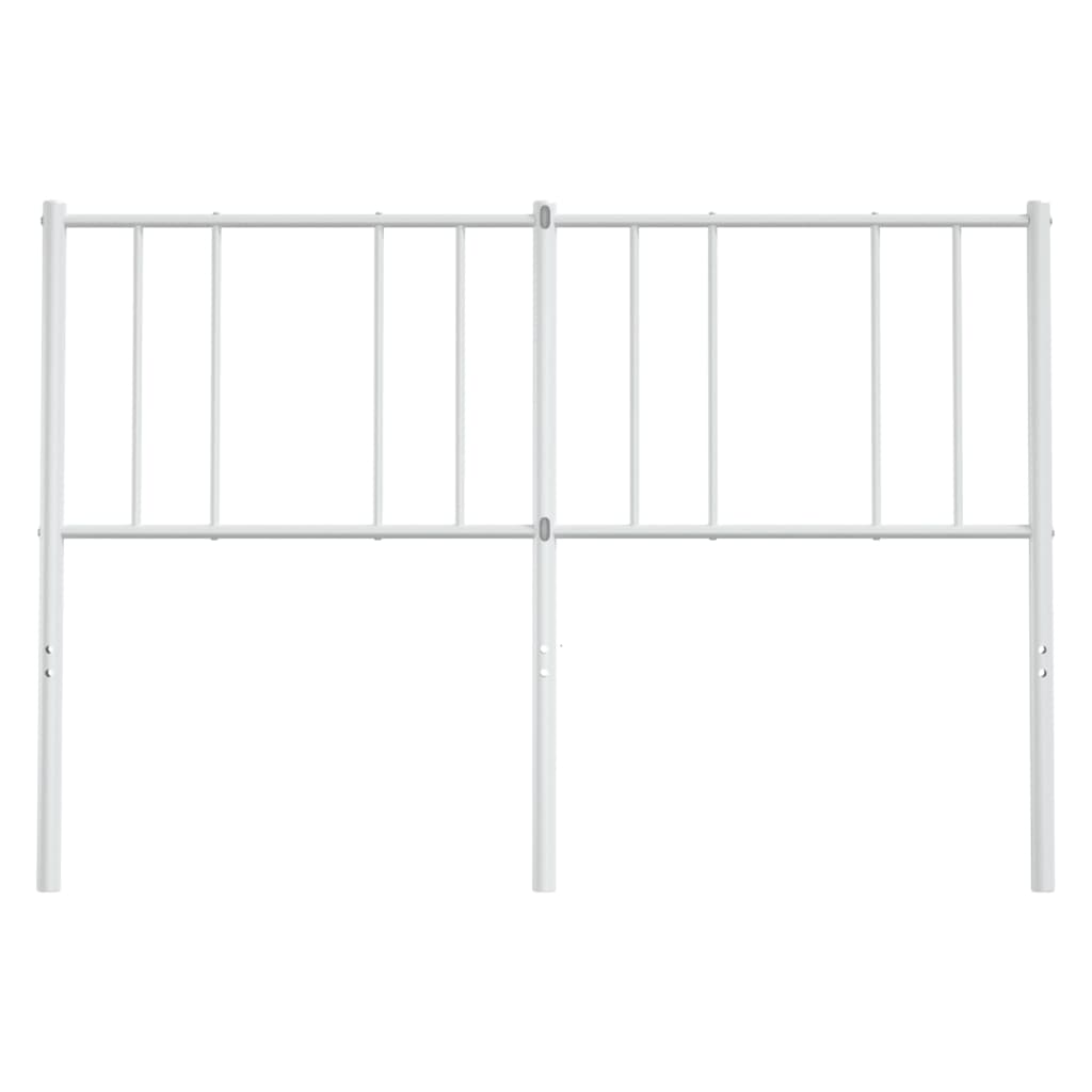 Metal Headboard White 152 cm