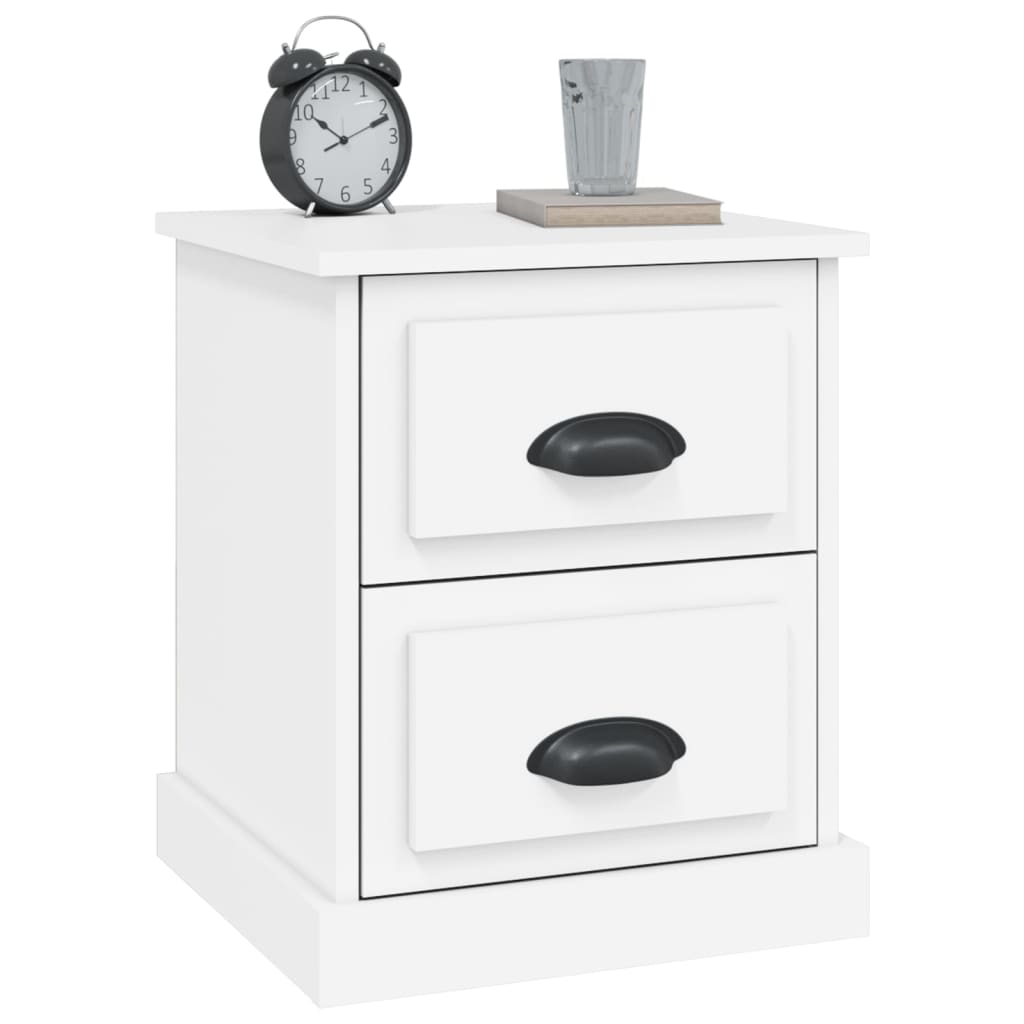 Bedside Cabinet White 39x39x47.5 cm Engineered Wood