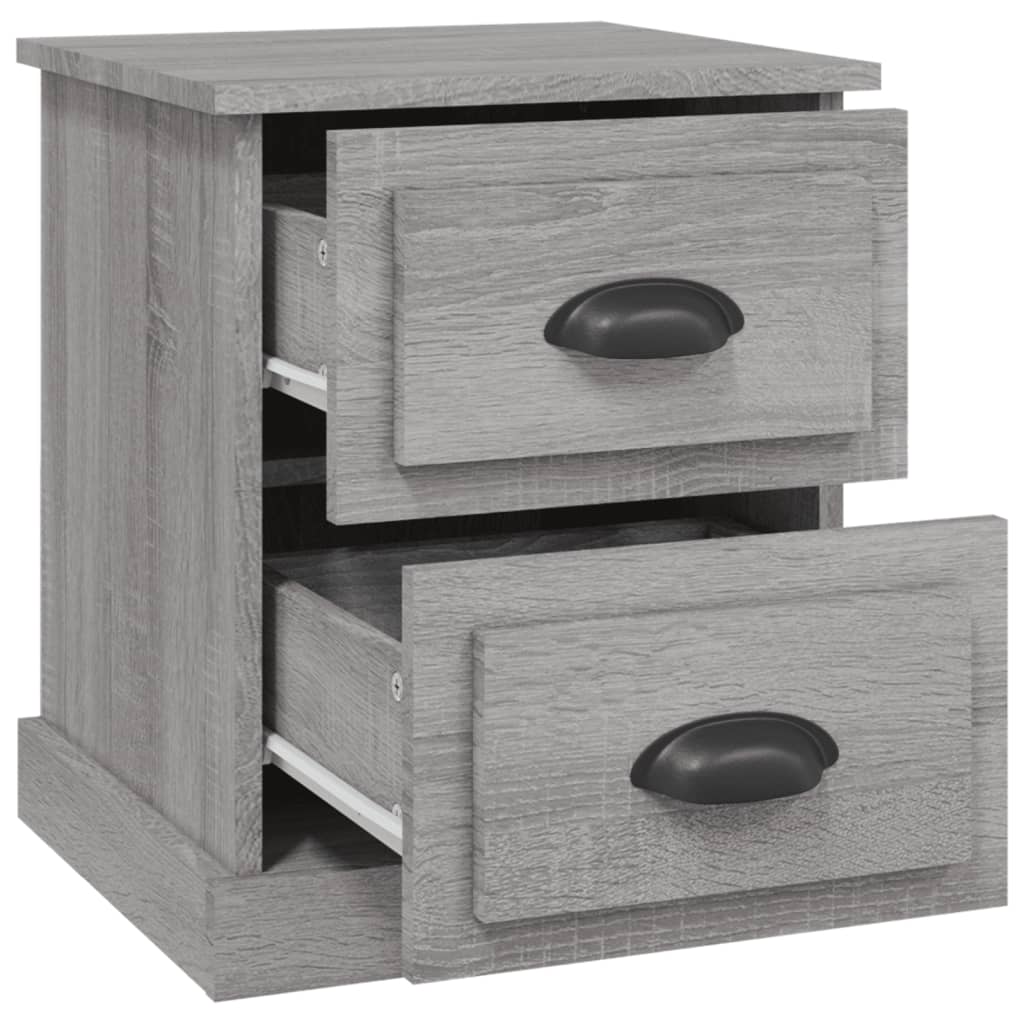 Bedside Cabinets 2 pcs Grey Sonoma 39x39x47.5 cm Engineered Wood