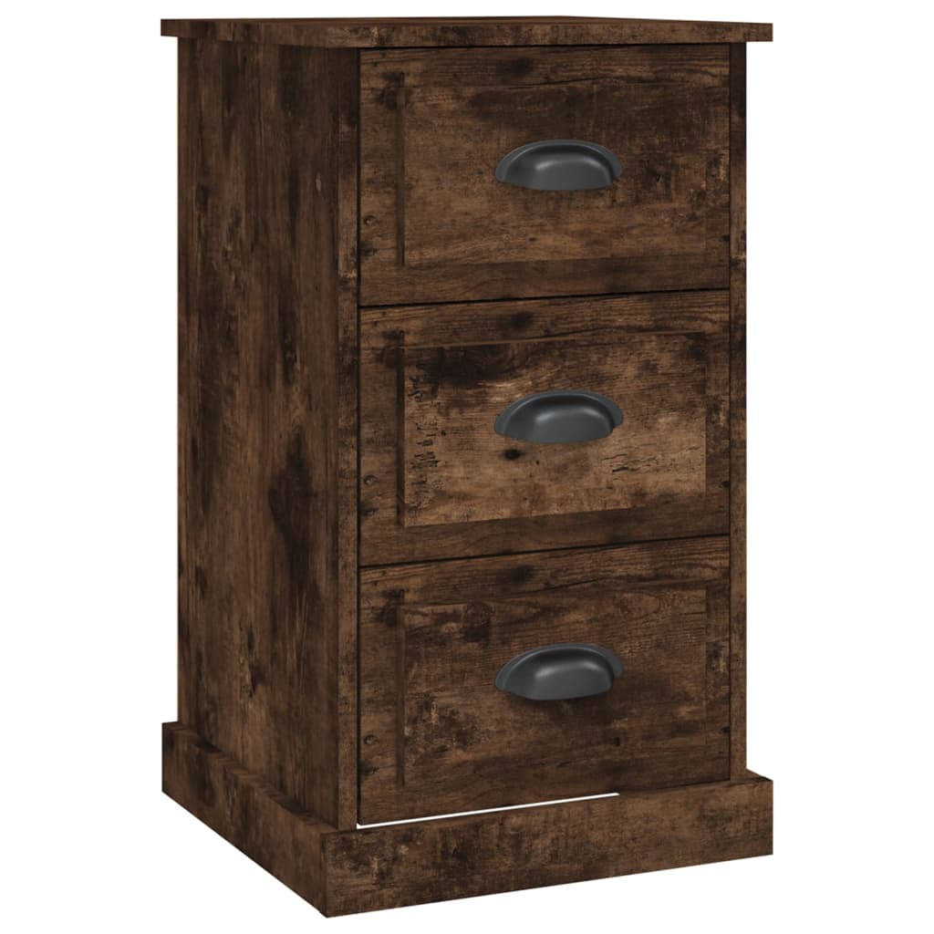 Bedside Cabinet Smoked Oak 39x39x67 cm Engineered Wood