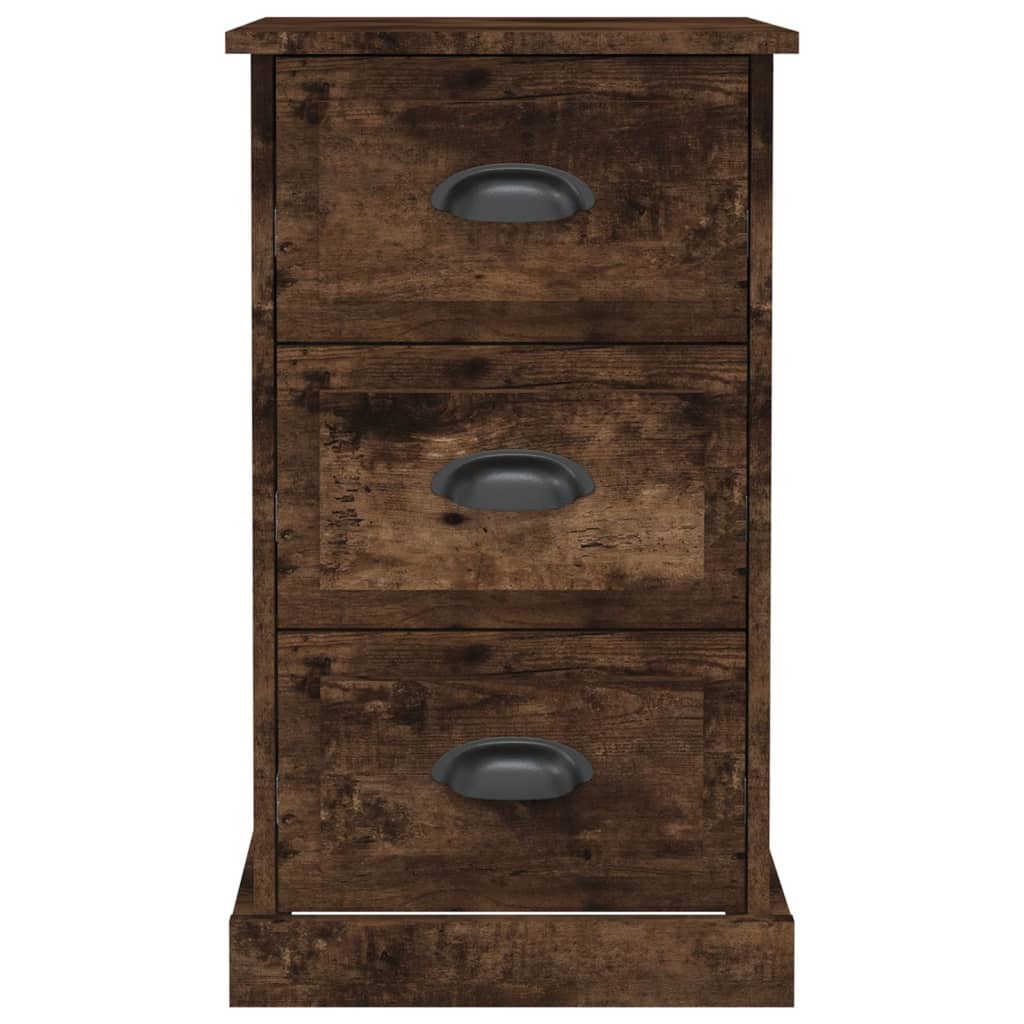 Bedside Cabinet Smoked Oak 39x39x67 cm Engineered Wood